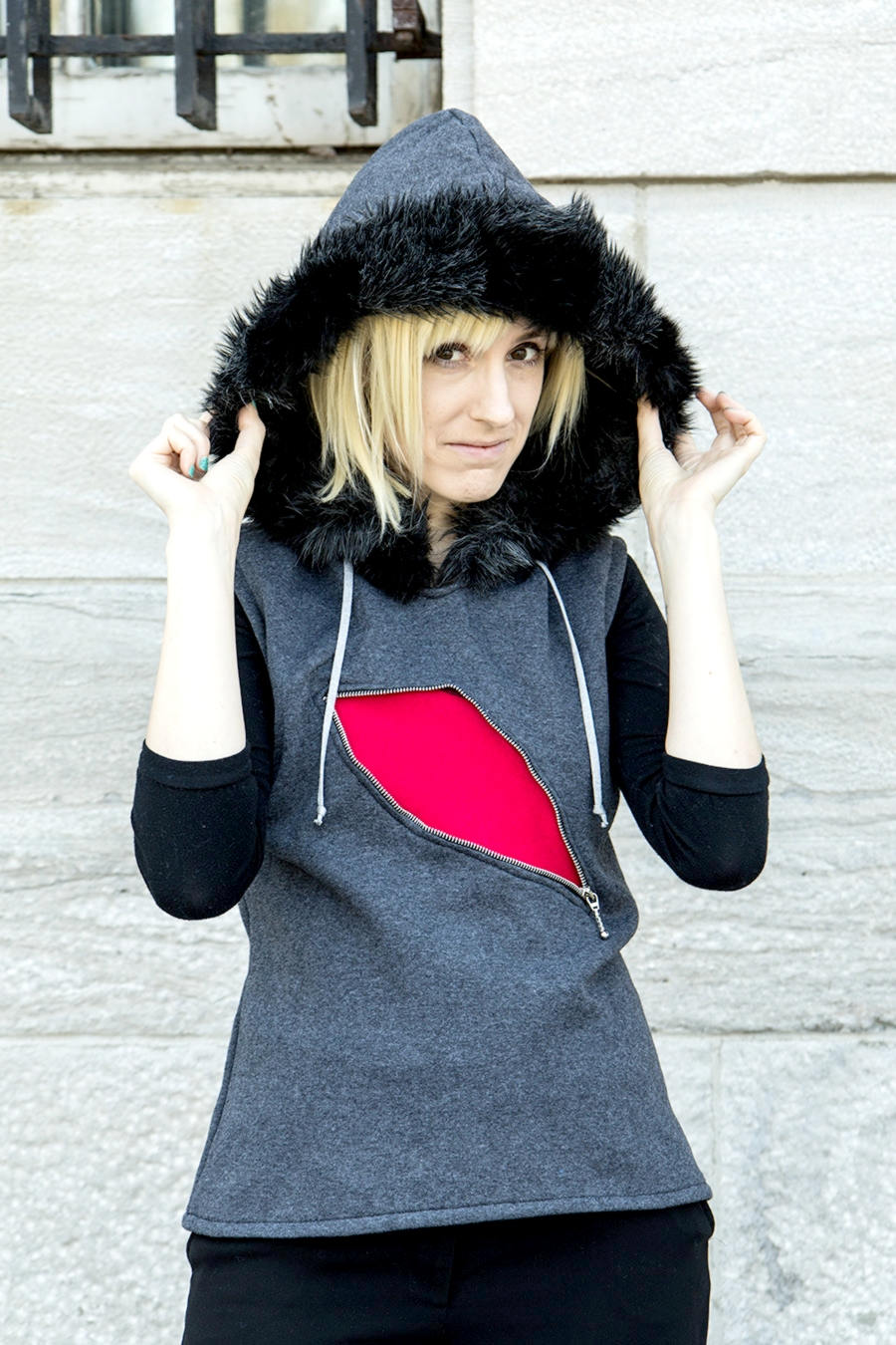 Gladion cosplay hoodie inspired by Pokemon Sun and Moon