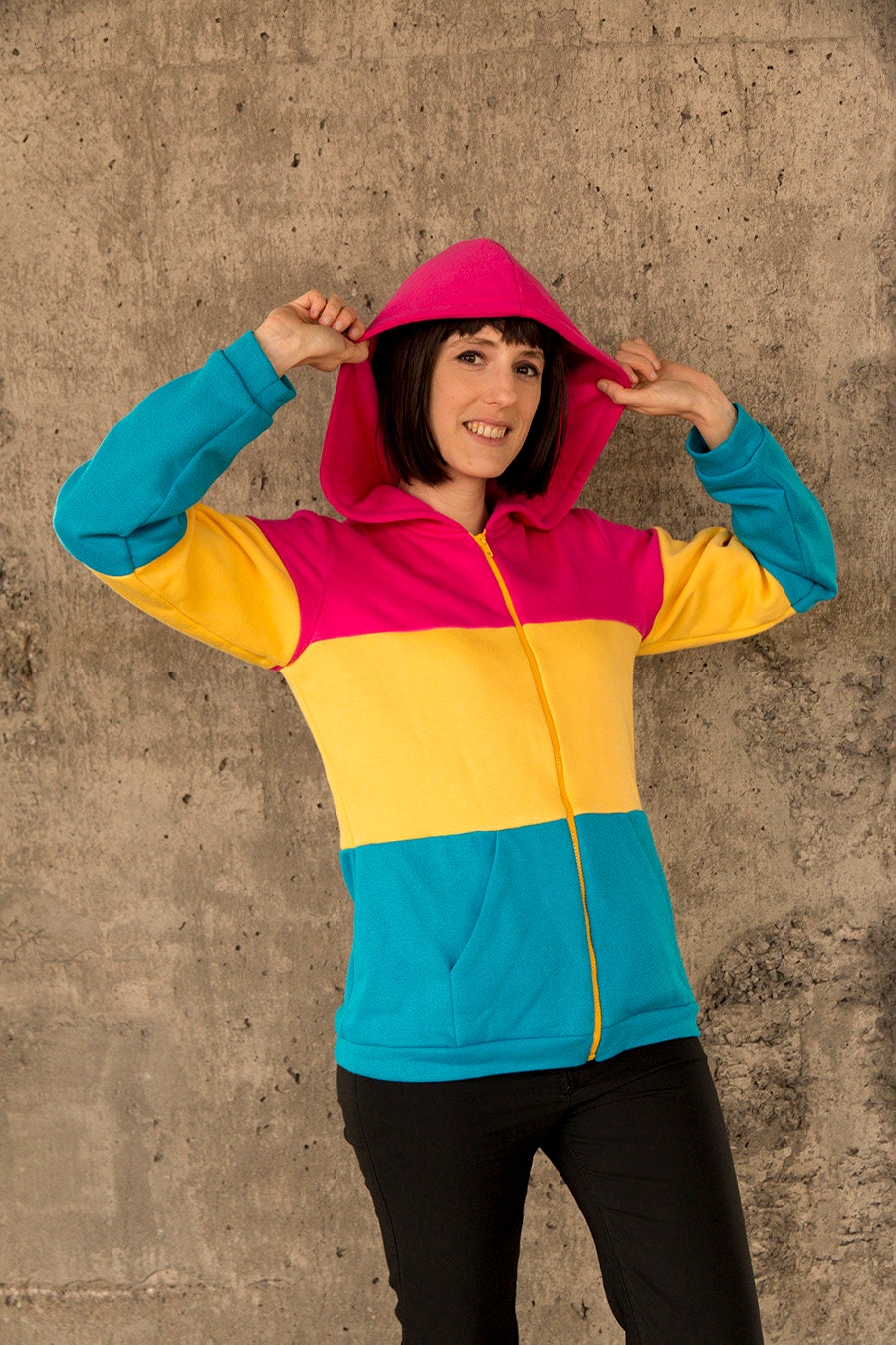 Pansexual flag pride hoodie