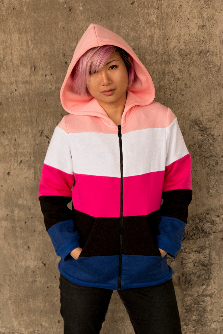 Genderfluid pride flag hoodie