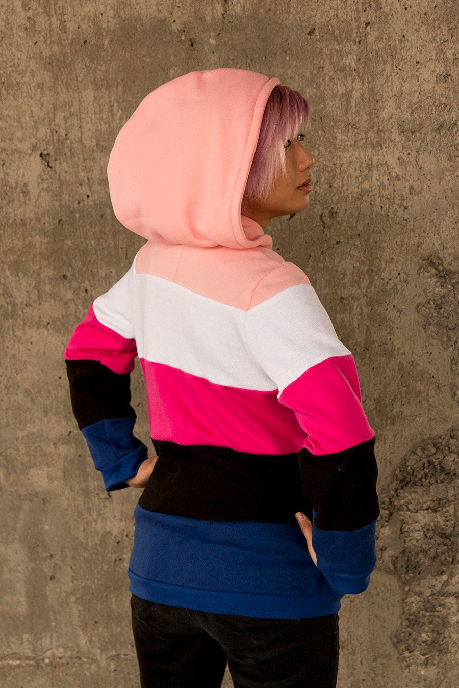 Genderfluid pride flag hoodie