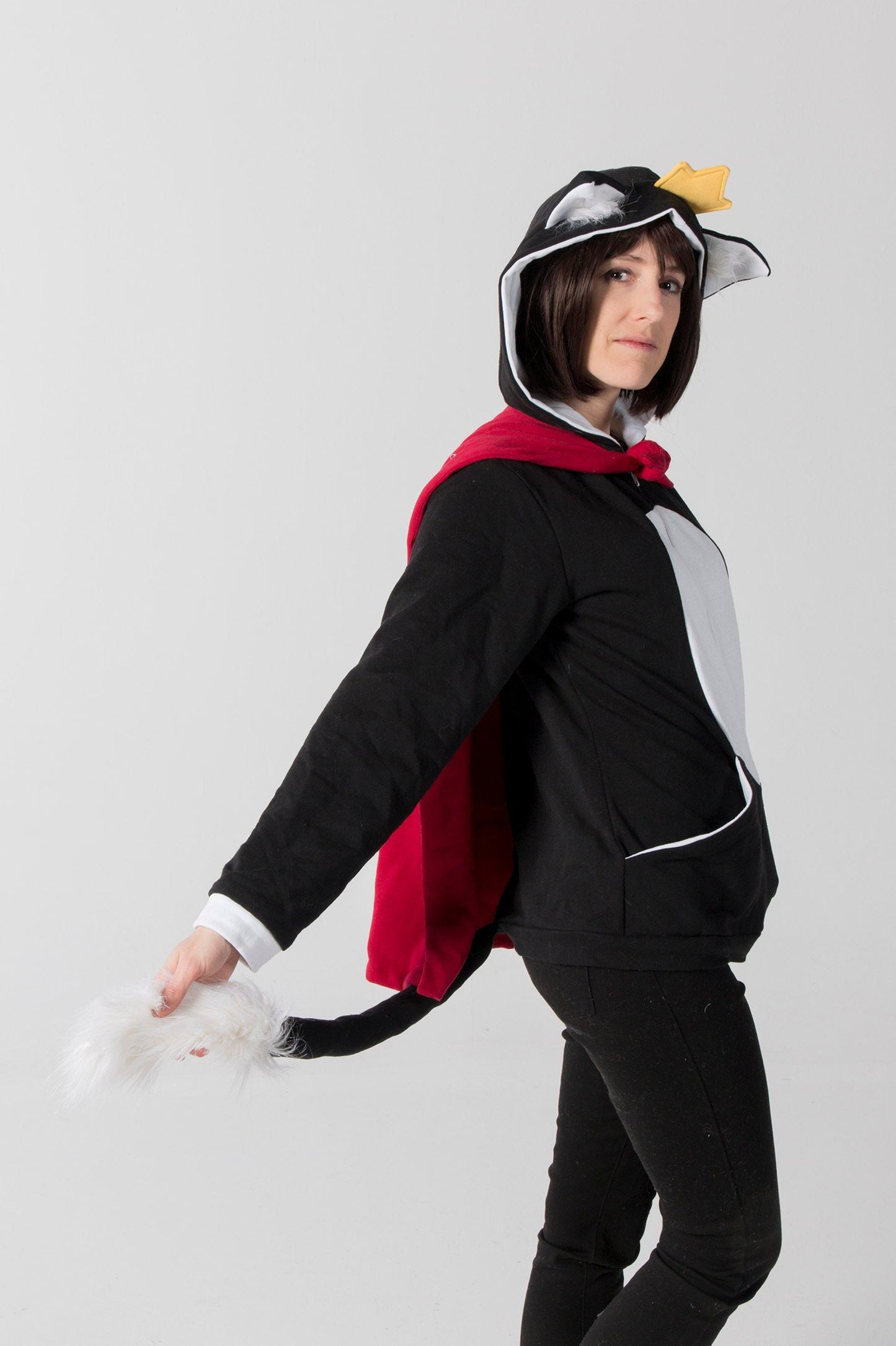 Veste de coton ouaté cosplay inspirée par Cait Sith de Final Fantasy