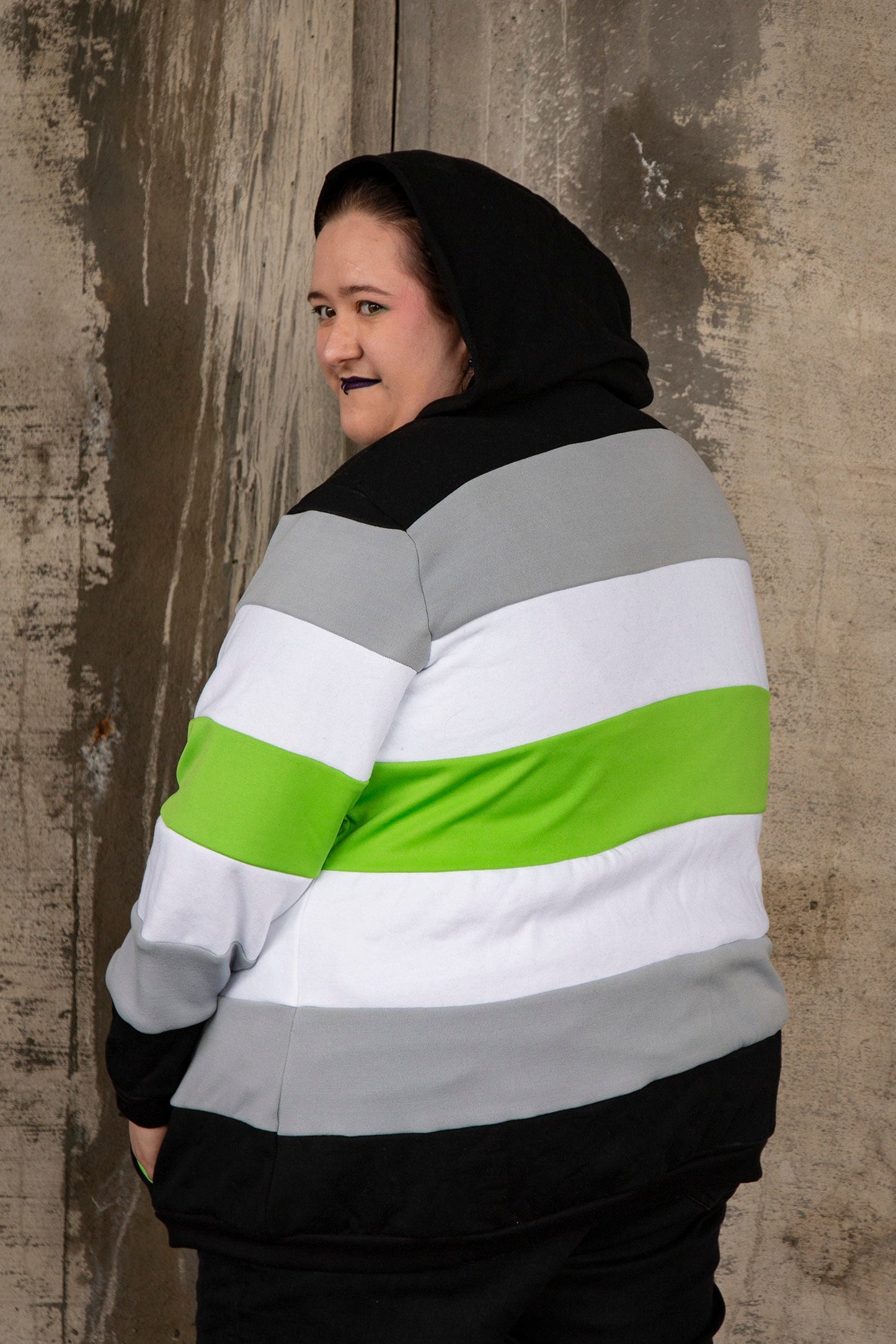 Agender pride flag hoodie