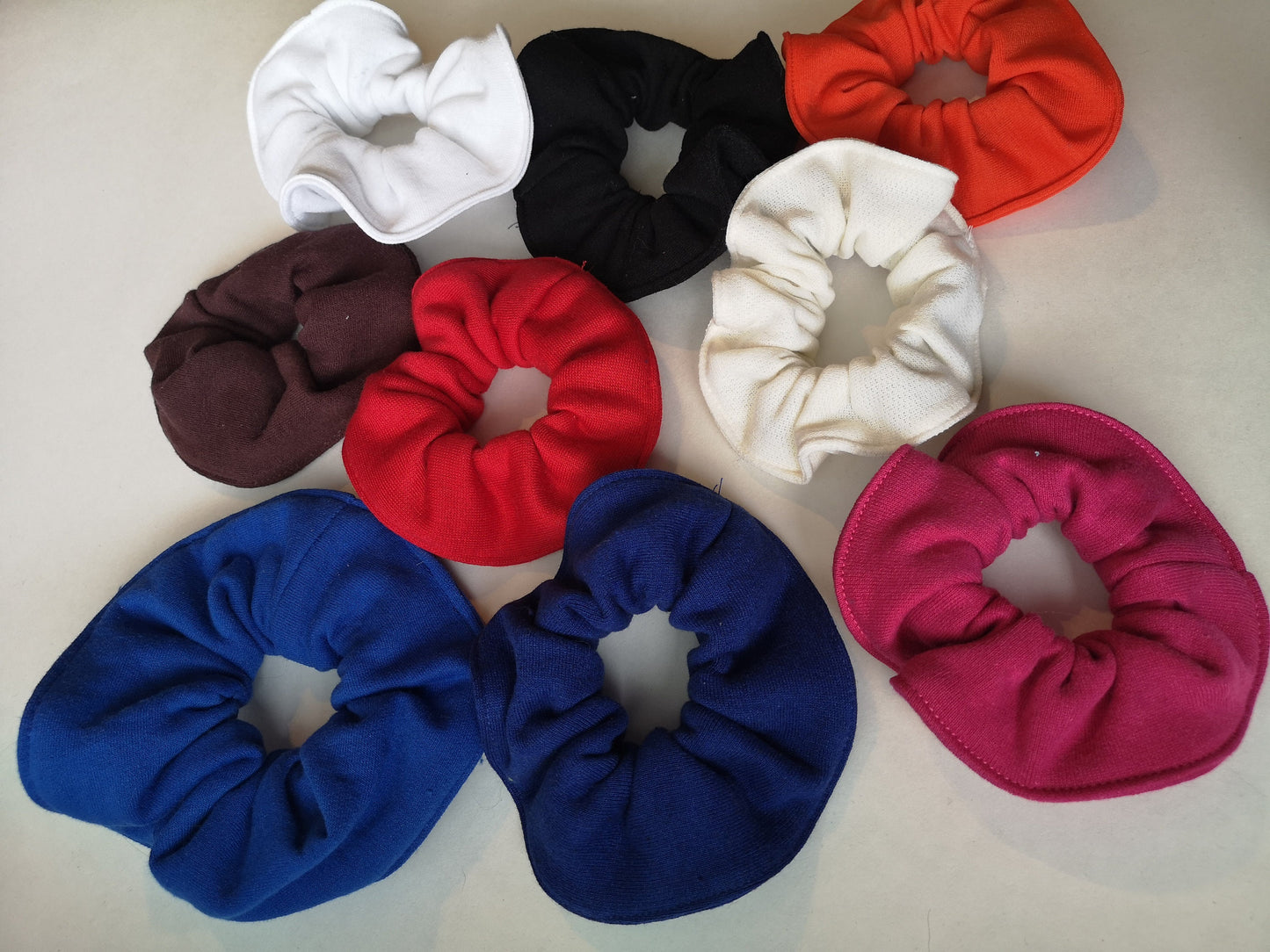 Chouchou à cheveux en coton ouaté, tissu récupéré, accessoire à cheveux