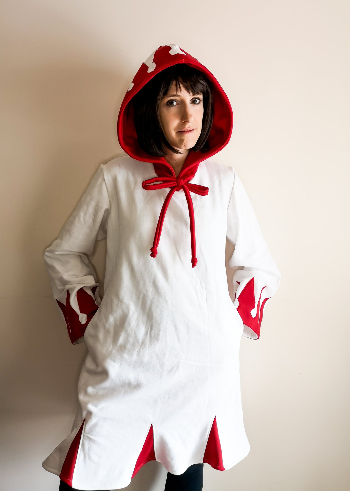 White Mage inspired cosplay hoodie tunic from Final Fantasy