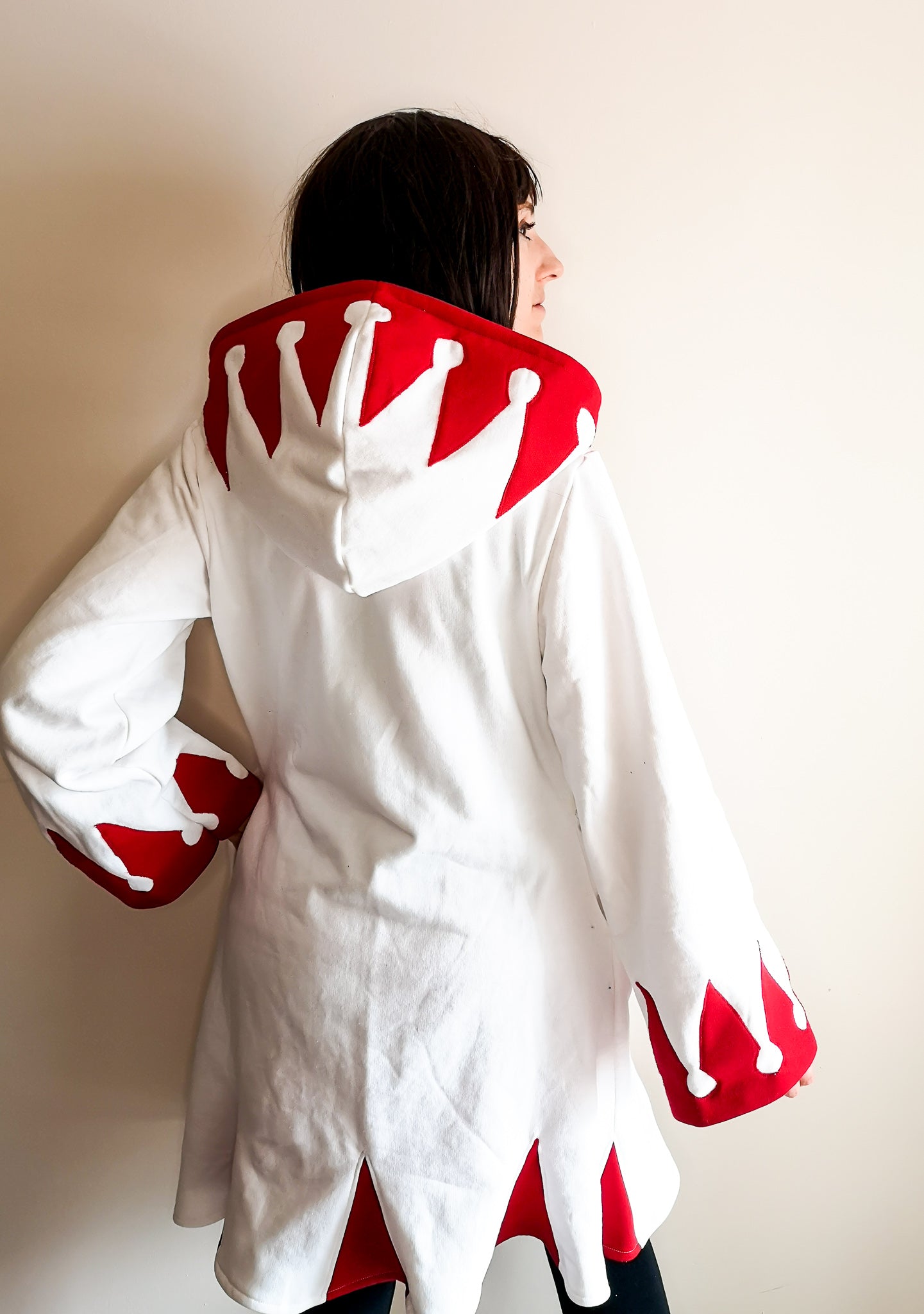 White Mage inspired cosplay hoodie tunic from Final Fantasy