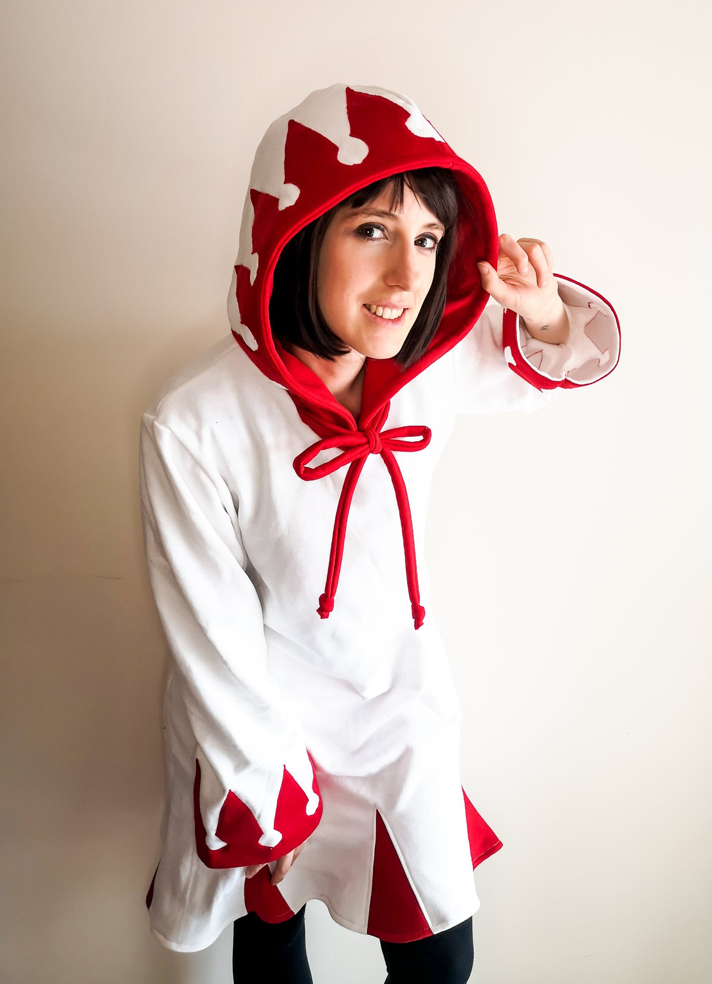 White Mage inspired cosplay hoodie tunic from Final Fantasy