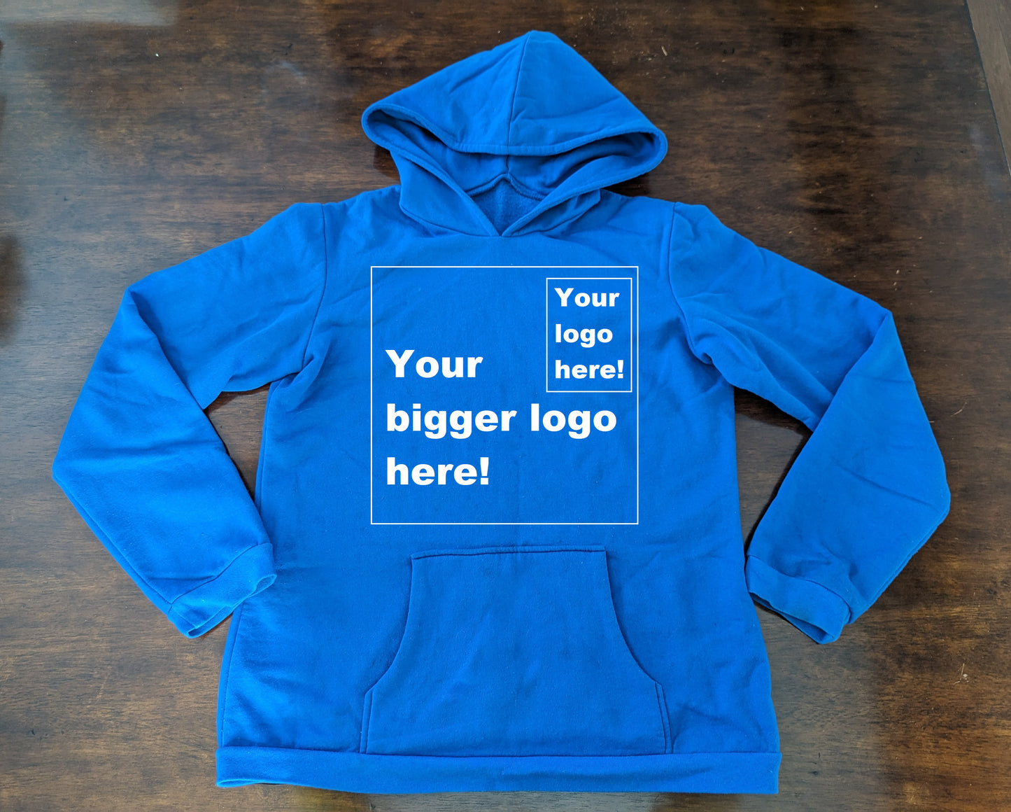 Basic sweatshirt fleece hoodie, ready for printing