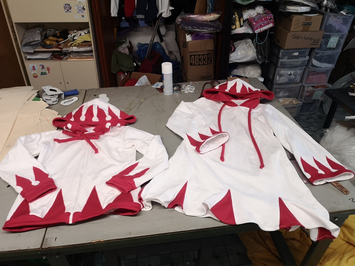 White Mage inspired cosplay hoodie tunic from Final Fantasy