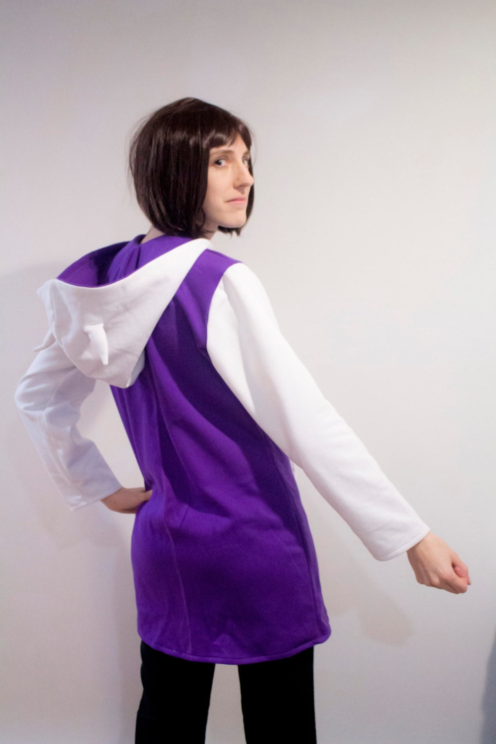 Veste de coton ouaté inspirée par Toriel d'Undertale