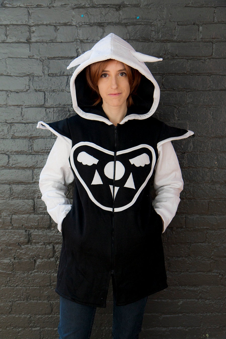 Veste de coton ouaté inspirée par Asriel d'Undertale