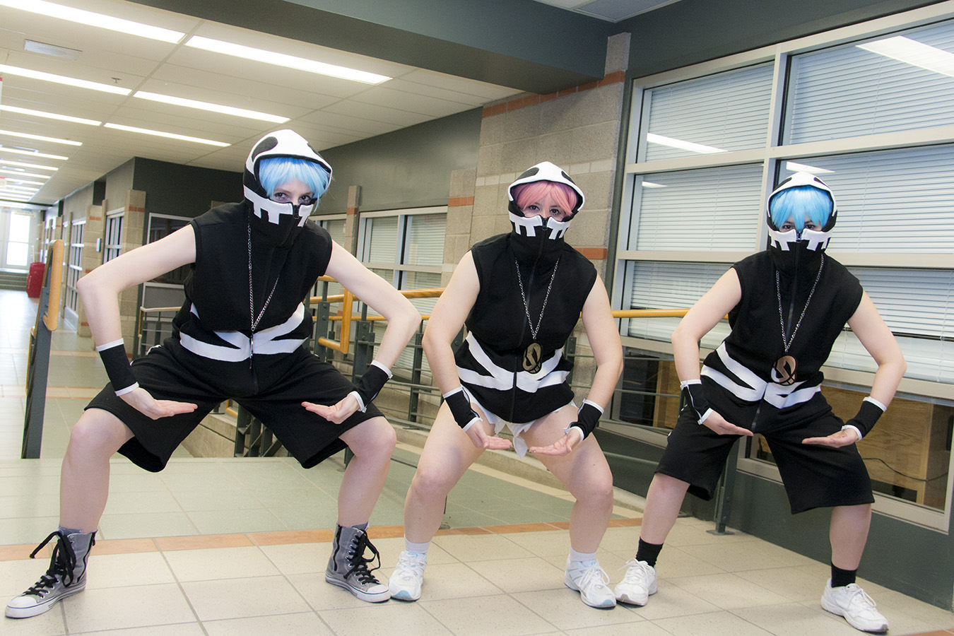 Shorts pour cosplay inspiré par les sbires de la Team Skull, de Pokémon Sun/Moon 