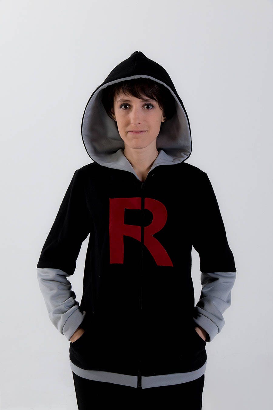 Team Rocket grunt inspired cosplay hoodie