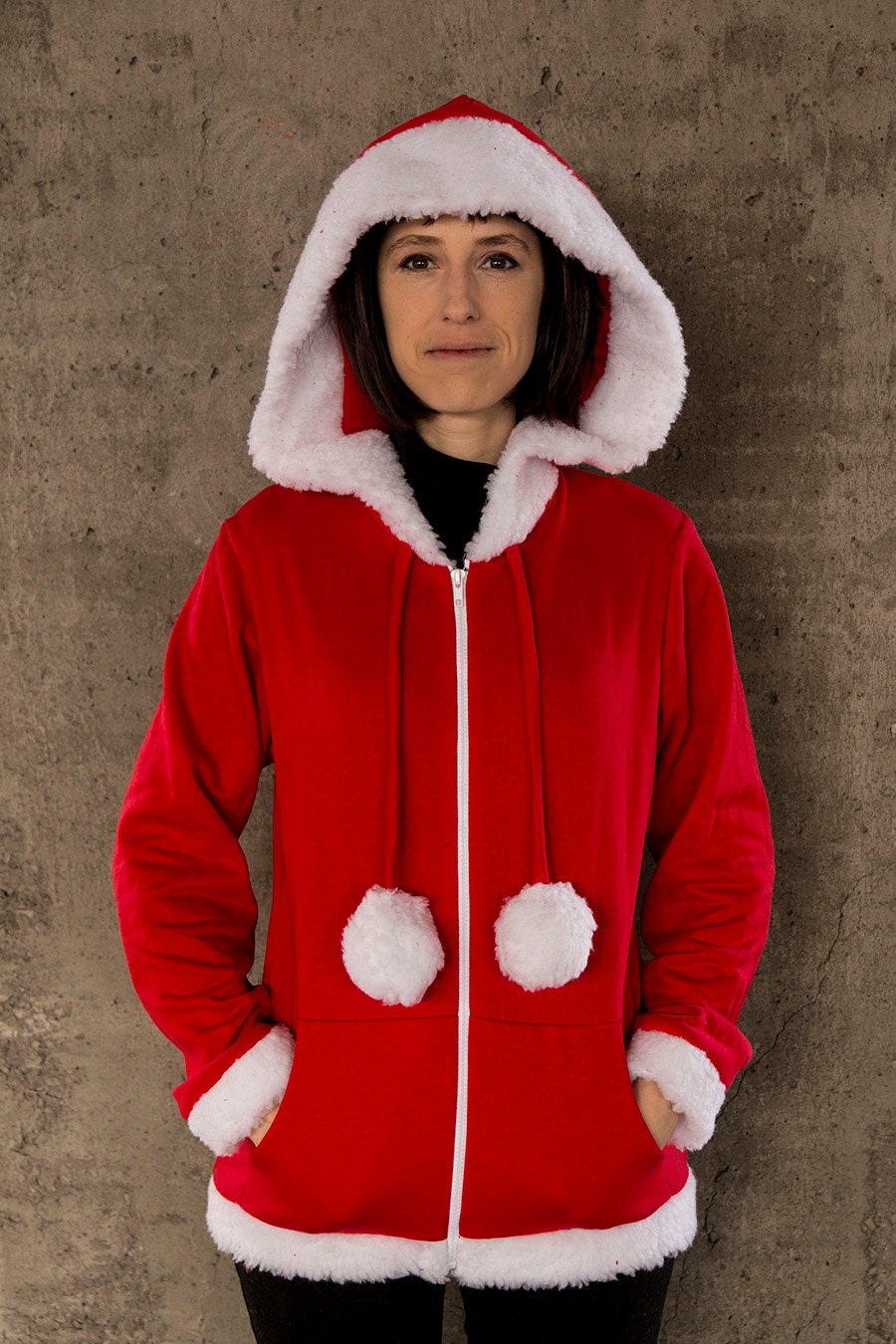 Veste de coton ouaté de Noël et du temps des Fêtes