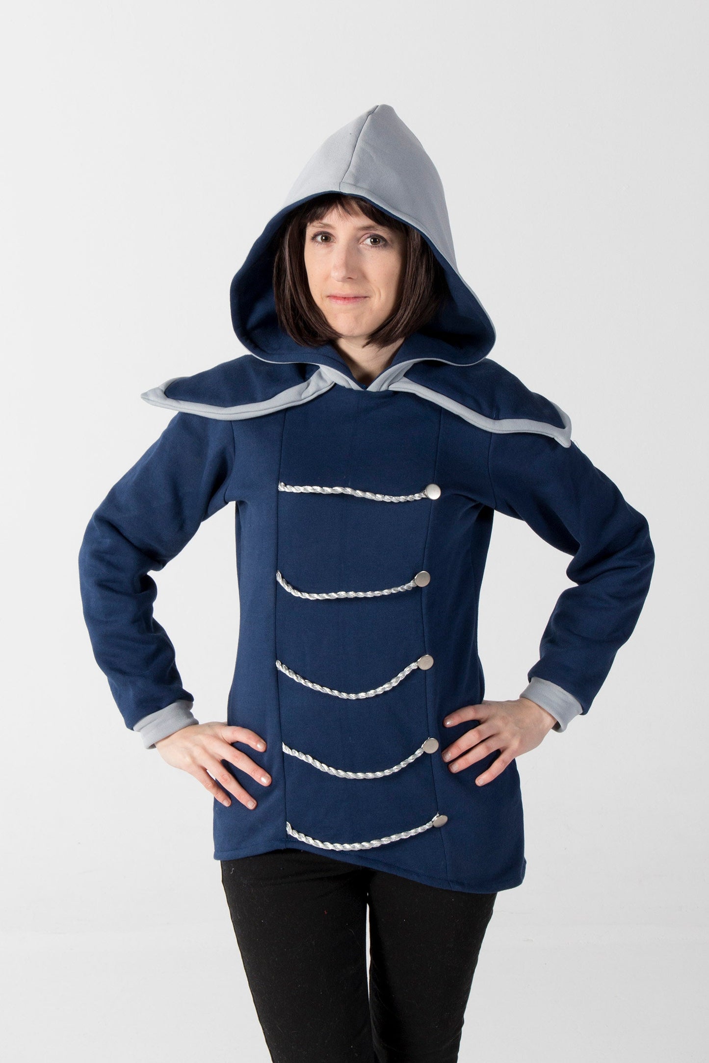 Chandail de coton ouaté à capuchon cosplay inspiré par Rouxls Kaard de Deltarune 