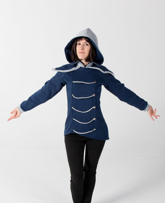 Chandail de coton ouaté à capuchon cosplay inspiré par Rouxls Kaard de Deltarune 