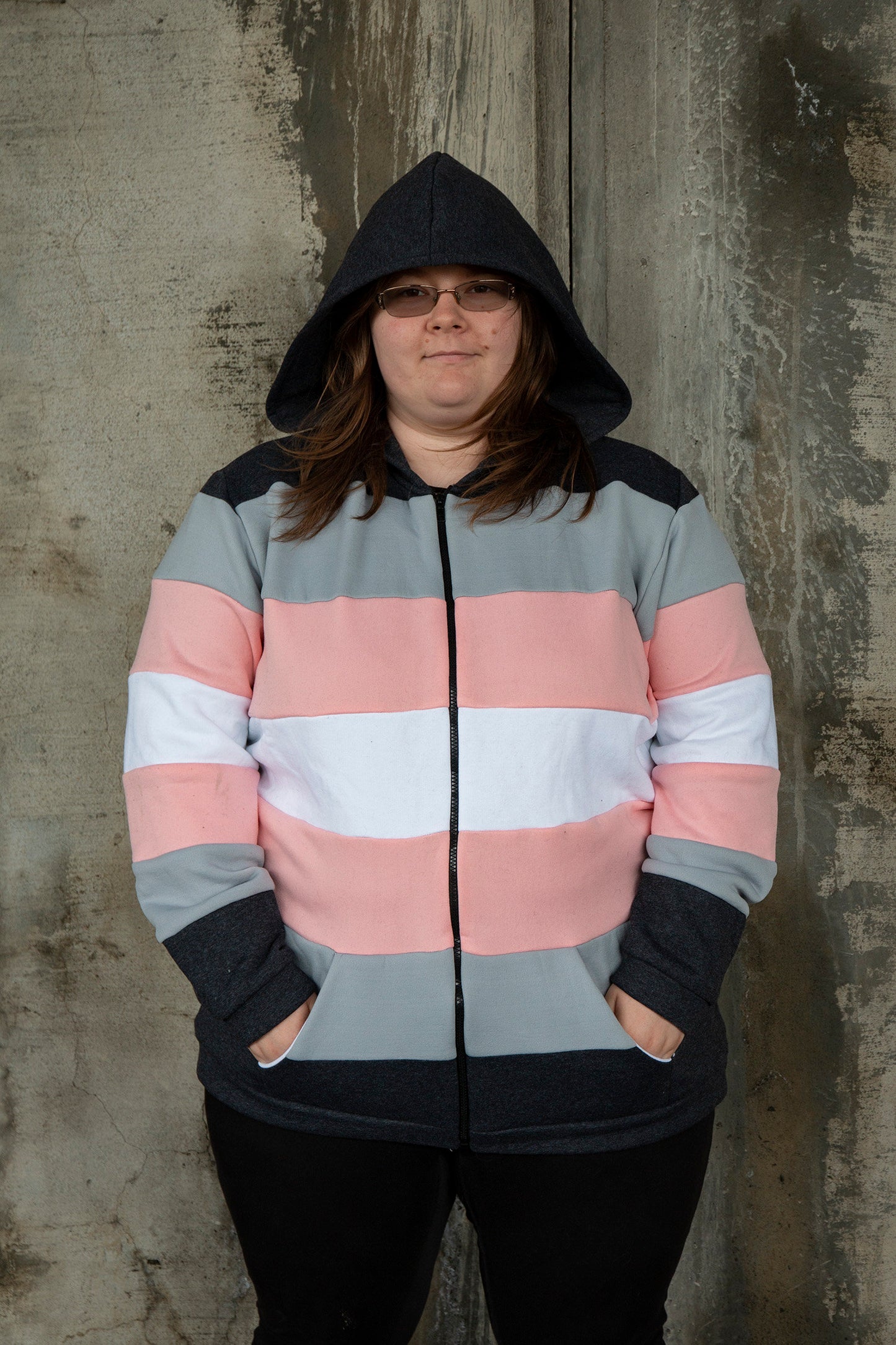 Demigirl/demiboy/demigender/demiandrogyne pride flag hoodie