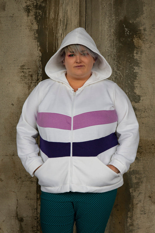 Veste de coton ouaté du drapeau de la communauté queer 