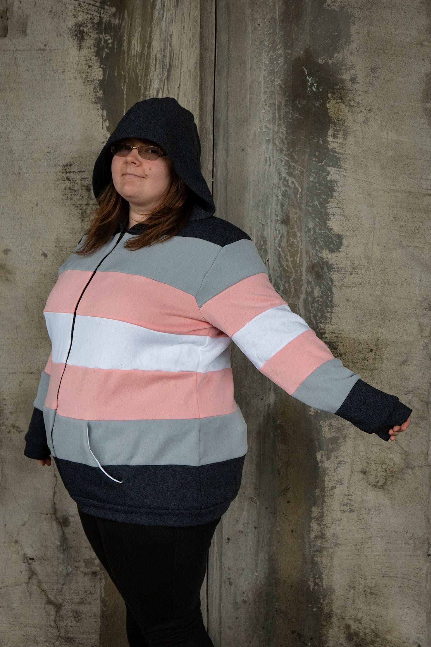 Demigirl/demiboy/demigender/demiandrogyne pride flag hoodie