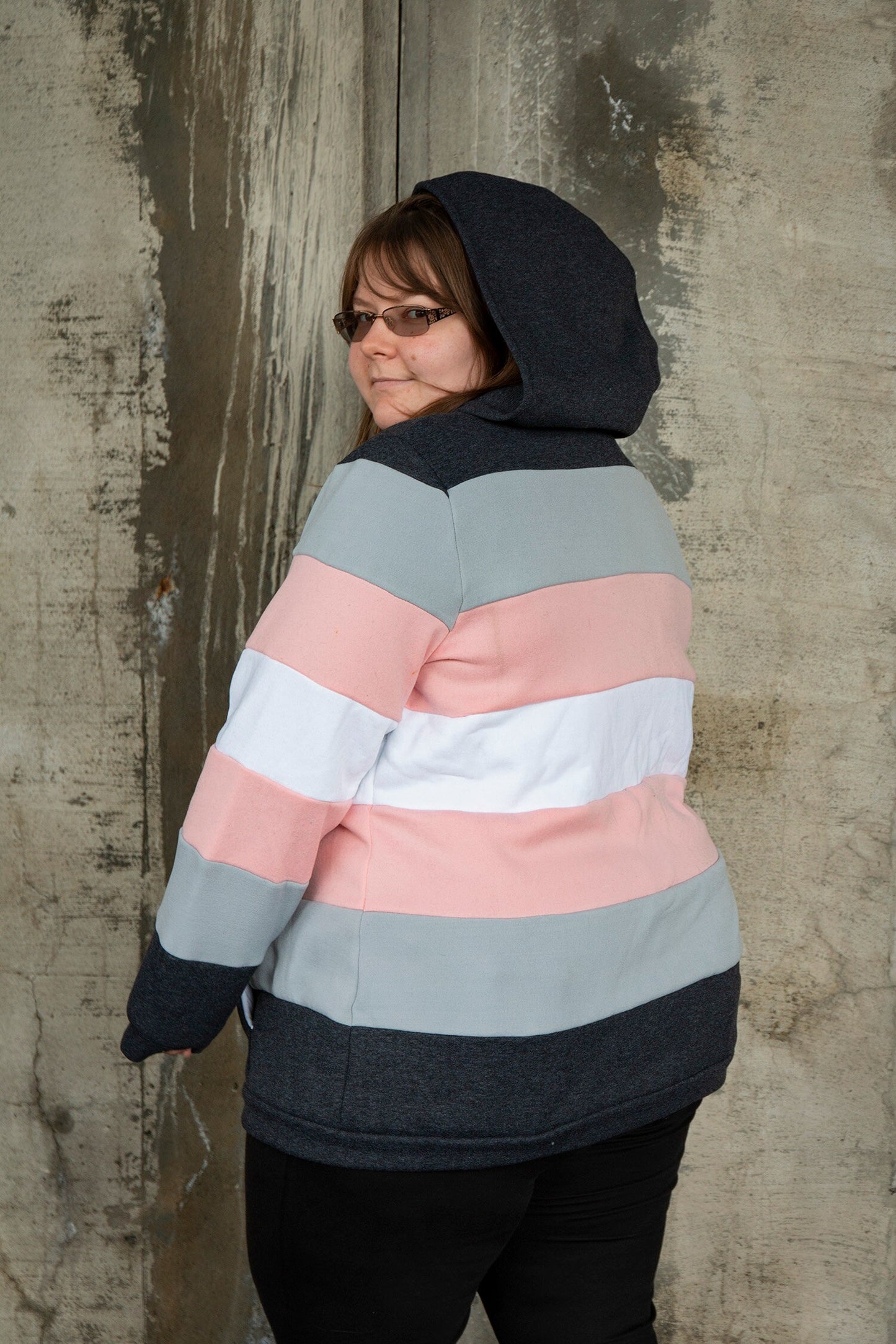 Demigirl/demiboy/demigender/demiandrogyne pride flag hoodie