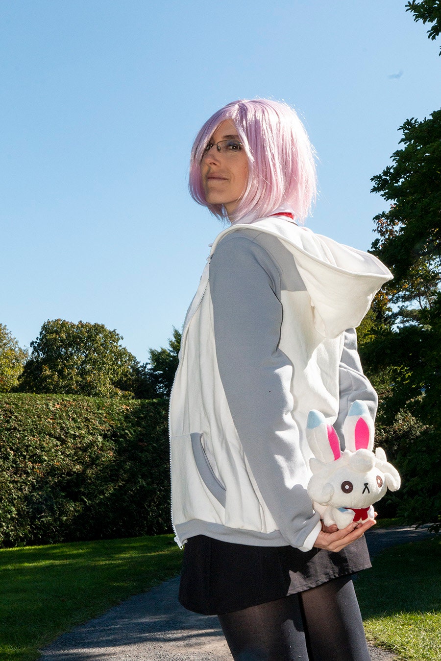 Mash Kyrielight inspired cosplay hoodie from Fate Grand Order