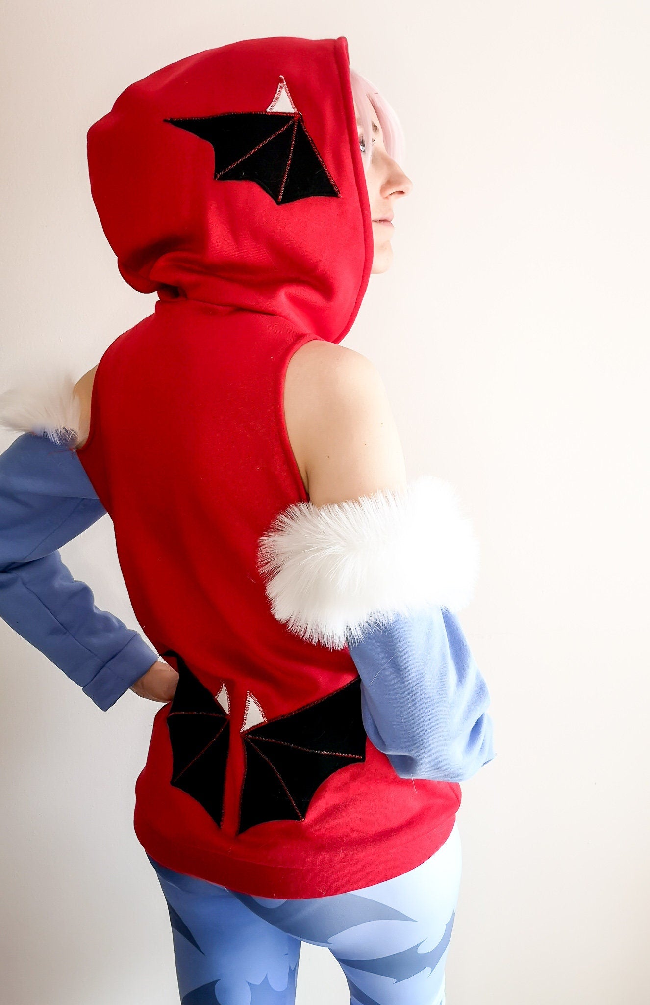 Lilith Aensland inspired cosplay hoodie from Darkstalkers