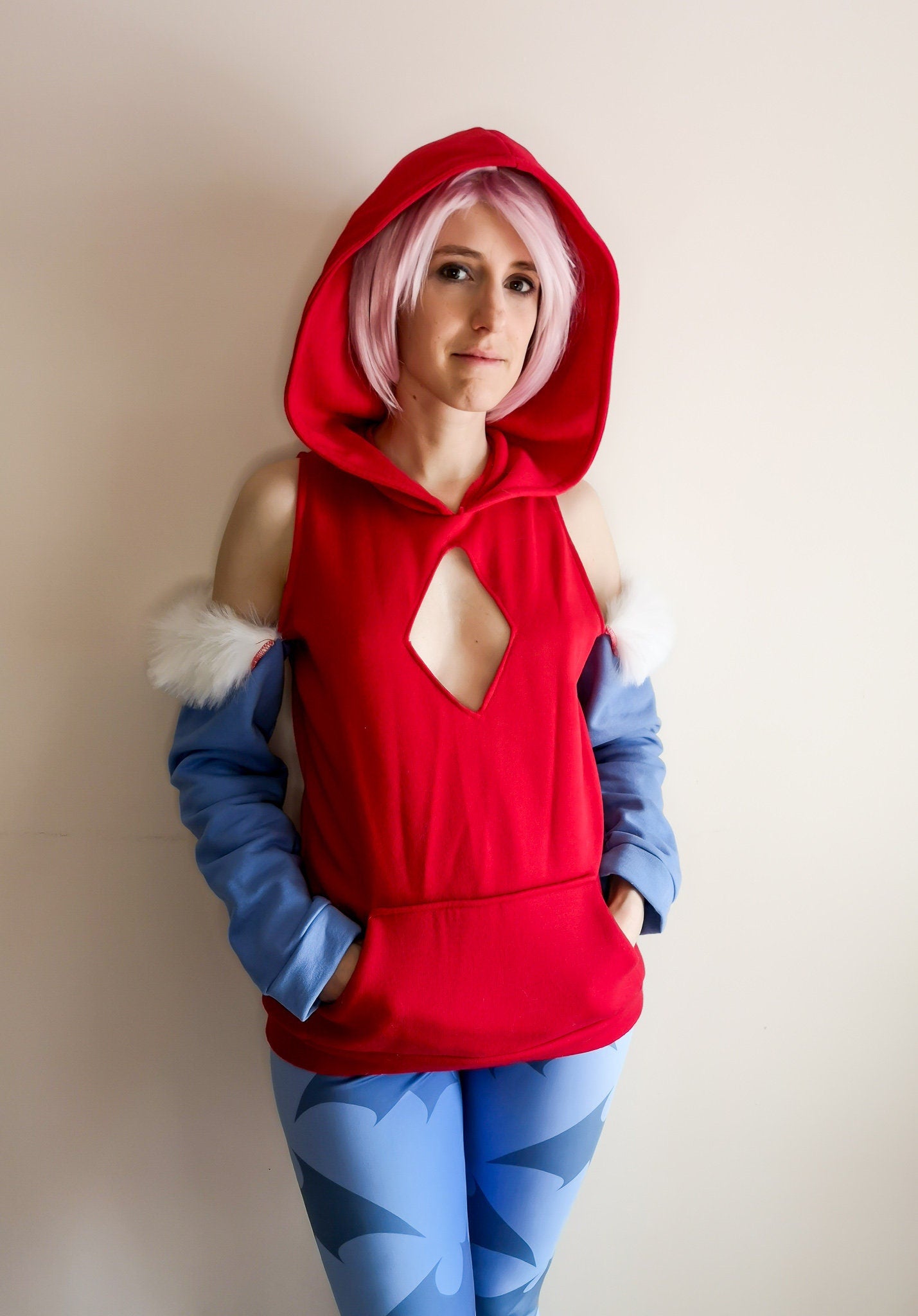 Lilith Aensland inspired cosplay hoodie from Darkstalkers