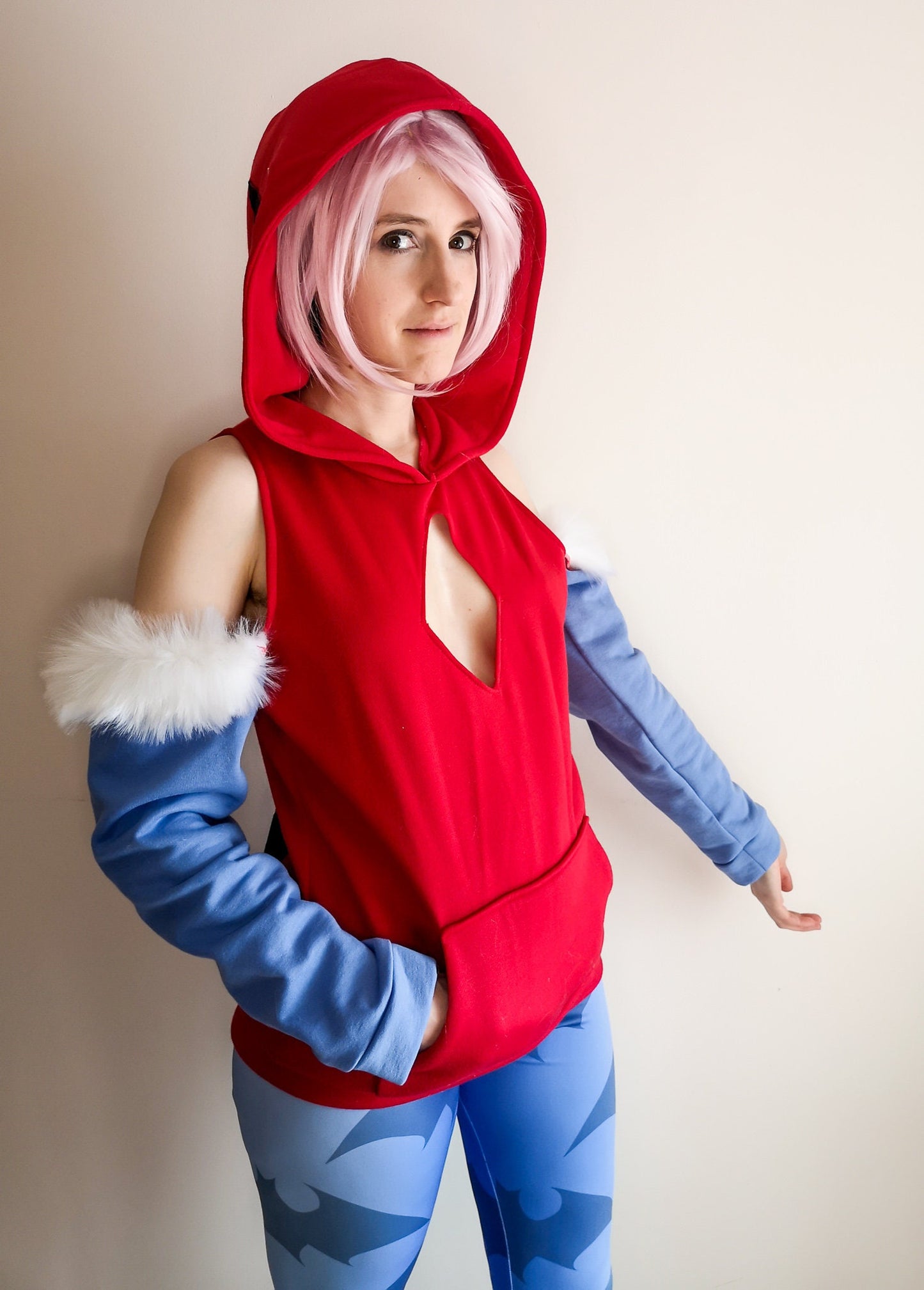 Lilith Aensland inspired cosplay hoodie from Darkstalkers