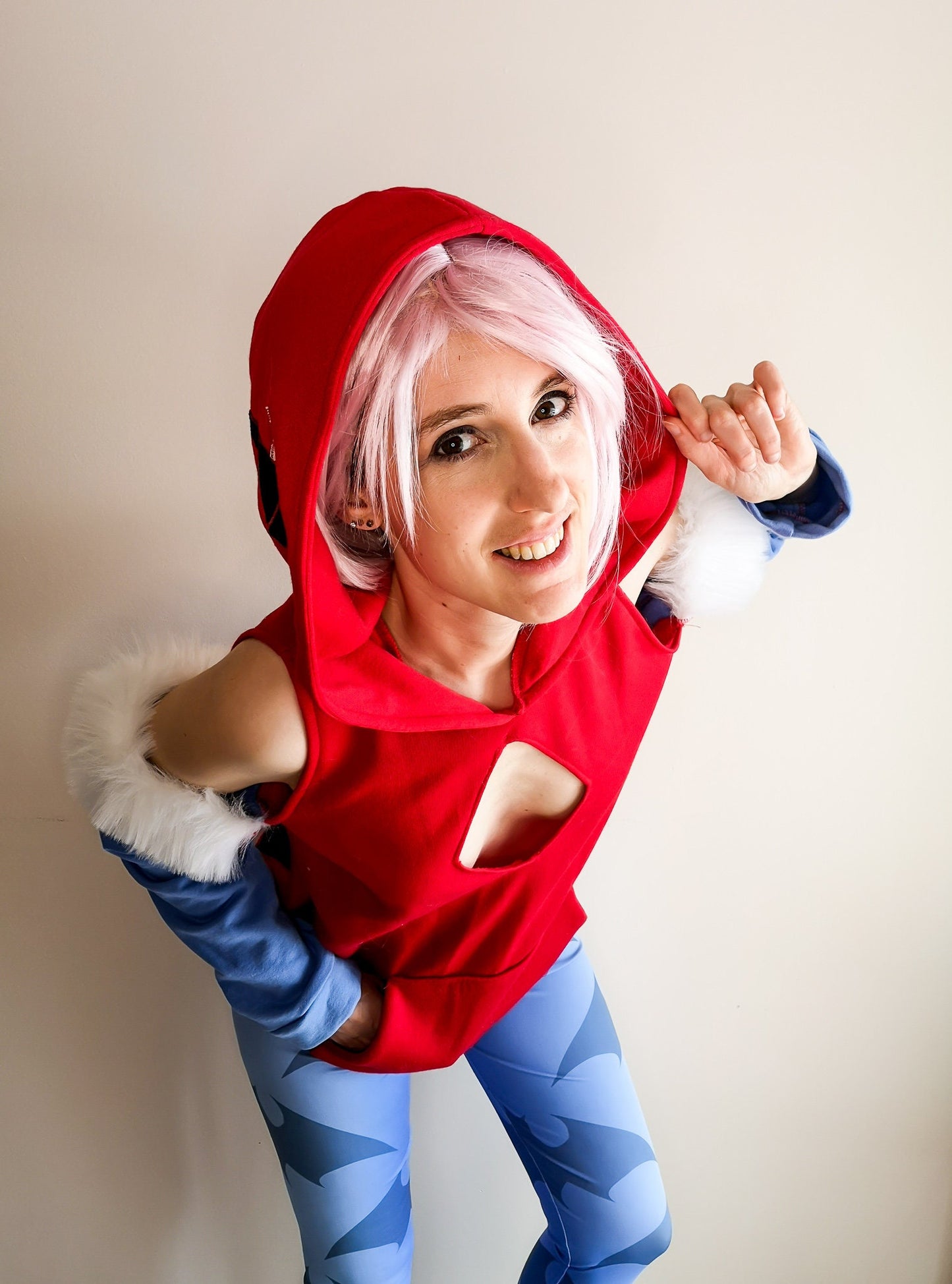 Lilith Aensland inspired cosplay hoodie from Darkstalkers