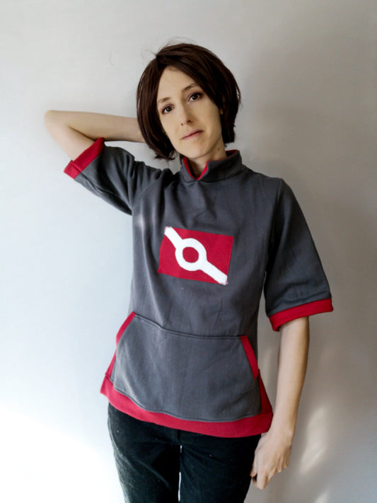 Goh inspired cosplay hoodie from Pokemon Journeys