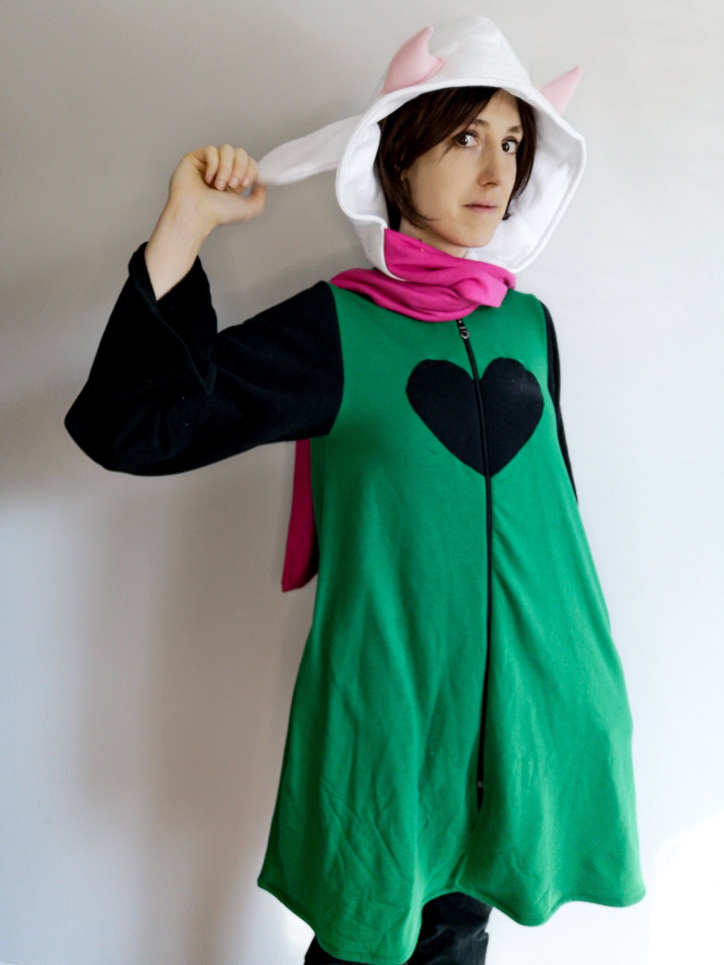 Deltarune chapter 2 Ralsei inspired cosplay hoodie