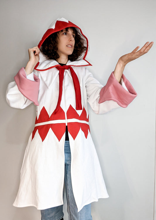 White Mage, Garnet inspired cosplay hoodie tunic from Final Fantasy