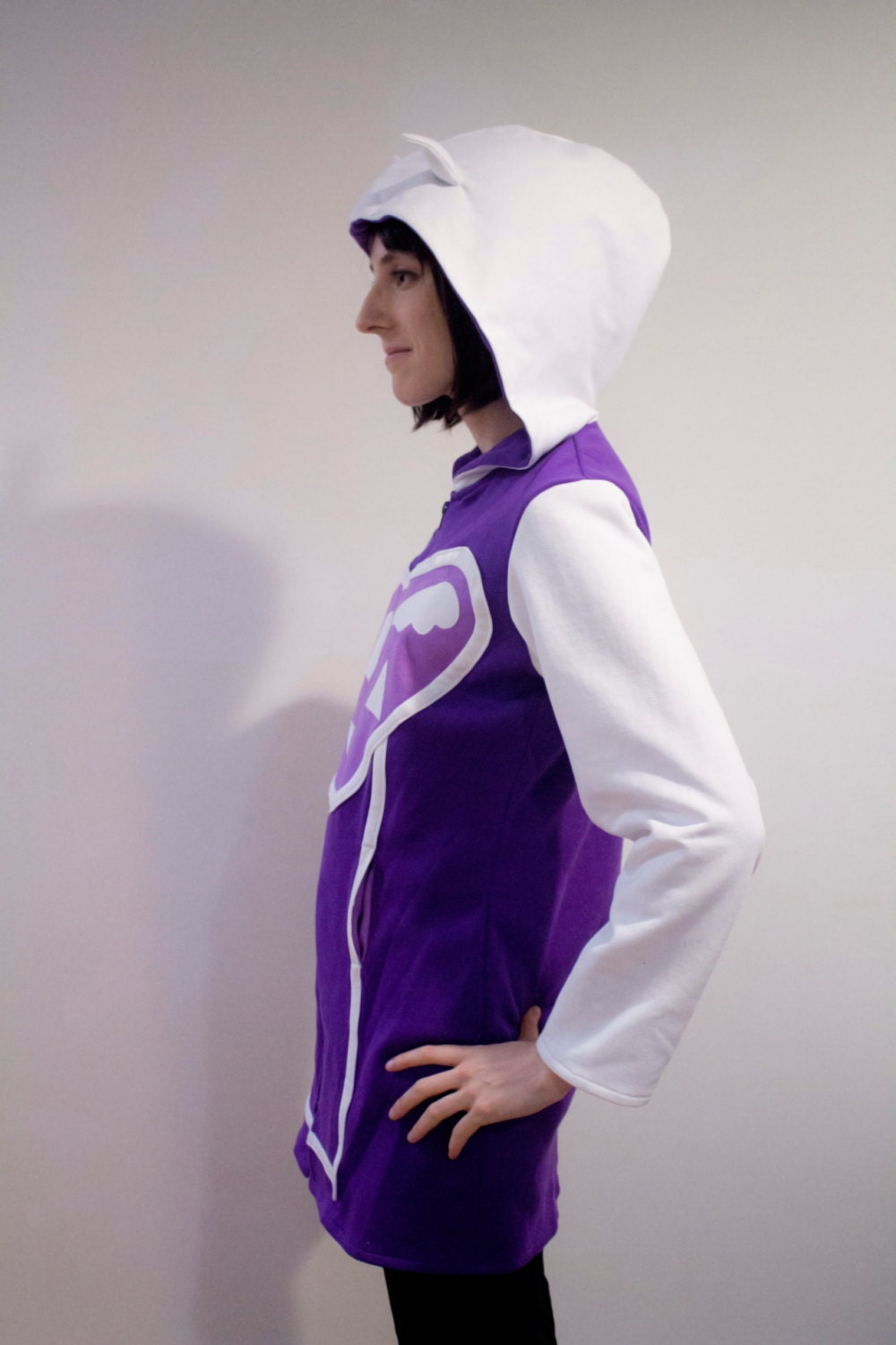 Veste de coton ouaté inspirée par Toriel d'Undertale